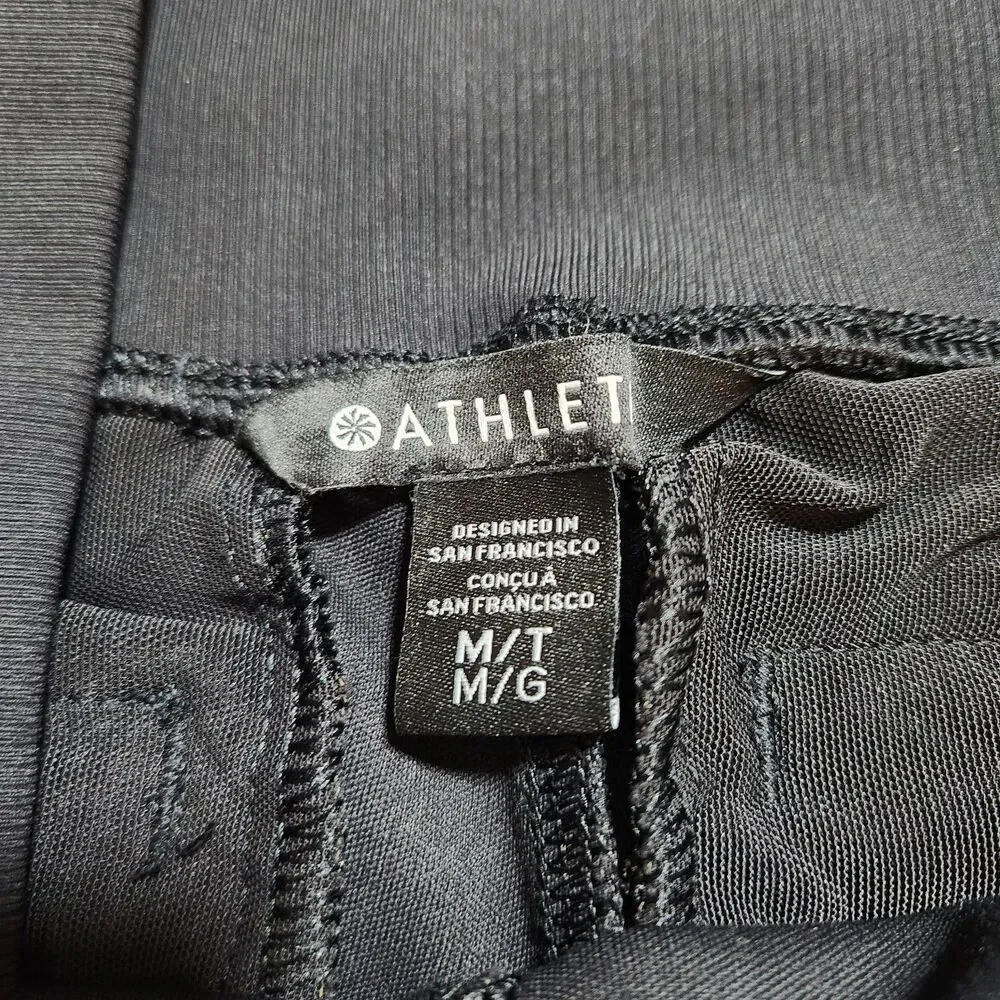 Athleta Jogger Women M Black Venice High Rise Stretch Elastic Waist